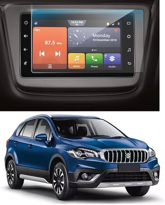 KACA Screen Guard for Company Fitted, Maruti Suzuki S-Cross Zeta SmartPlay Pro Car Music System : Navigation : Android System : CarPlay (Glossy :1)