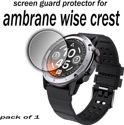 ejzatex Edge To Edge Screen Guard for AMBRANE WISE CREST SMARTWATCH