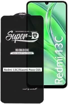 Bigil Edge To Edge Screen Guard for Redmi 13C, Smudge proof coating and round edge