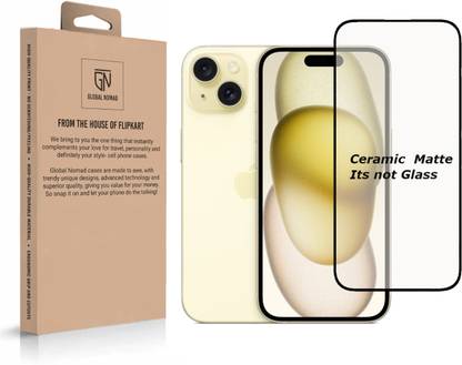 GLOBAL NOMAD Edge To Edge Screen Guard for APPLE iPhone 15 Plus, iPhone 15 Plus Ceramic Matte