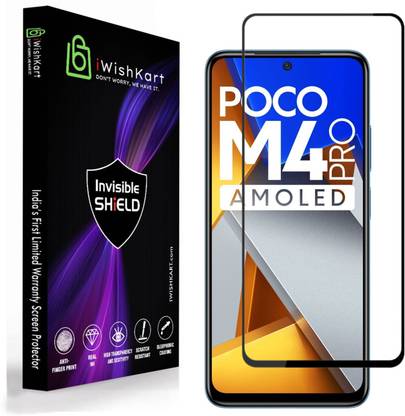 iWishKart Edge To Edge Screen Guard for POCO M4 Pro, ( NOT for POCO M4 Pro 5G ), 6.43 inch (16.33 cm)