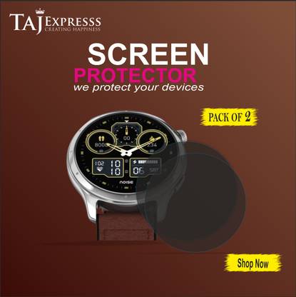 TAJ EXPRESSS Edge To Edge Screen Guard for NoiseFit Crew Pro Smartwatch AK001.89