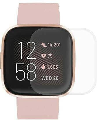 Tcknck Guards Edge To Edge Screen Guard for FitBit Versa 2 Smartwatch Screen Guard Only(.86.214)