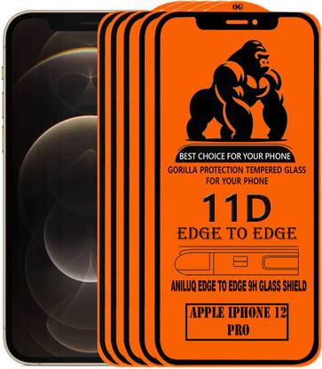 ANILUQ Edge To Edge Screen Guard for IPHONE 12 PRO