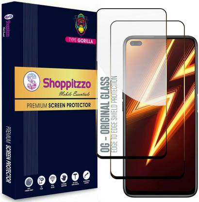 Shoppitzzo Edge To Edge Screen Guard for Realme 6 Pro|X3|X3 Superzoom(6.6 Inch)**NeoShield**Millitary Grade-Anti Explosion-Tempered Glass/Full Screen Coverage-Edge to Edge/9H Hardness/With Easy Installation Kit