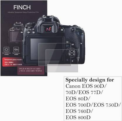 GLAMEECH Edge To Edge Screen Guard for Canon EOS 90D/70D/EOS 77D/EOS 80D/EOS 700D/EOS 750D/EOS 760D/EOS 800D