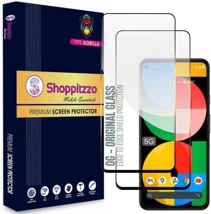 Shoppitzzo Edge To Edge Screen Guard for Google Pixel 5A (6.34 Inches)**NeoShield**Millitary Grade-Anti Explosion-Tempered Glass/Full Screen Coverage-Edge to Edge/9H Hardness/With Easy Installation Kit
