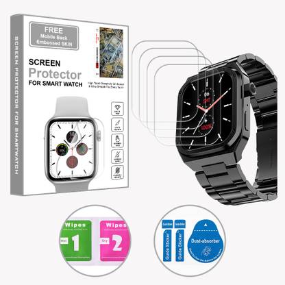 SOMTONE Edge To Edge Screen Guard for Noise ColorFit Chrome 1.85 inch (FREE 1 MOBILE EMBOSSED SKIN) SMARTWATCH SCREEN GUARD