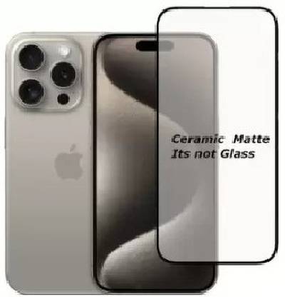 GLOBAL NOMAD Edge To Edge Screen Guard for APPLE iPhone 15 Pro Max, iPhone 15 Pro Max Ceramic Matte