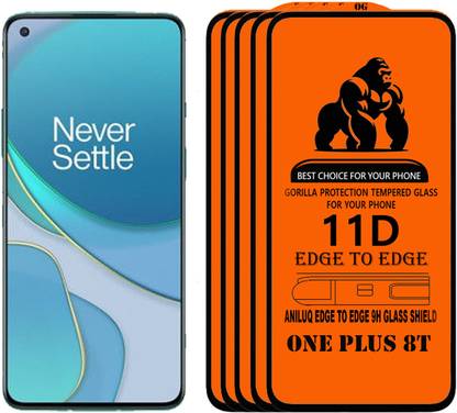 ANILUQ Edge To Edge Screen Guard for ONE PLUS 8T