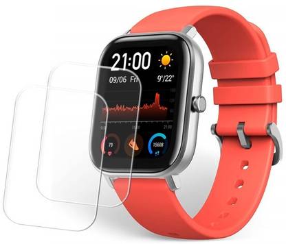 RKNPOETIC Edge To Edge Screen Guard for Huami Amazfit GTS Smart Watch Vermillion Orange 41mm
