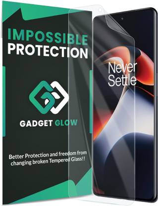 Gadget Glow Edge To Edge Screen Guard for OnePlus 11R 5G, 1+ 11R 5G, OnePlus 11R, ( Not a Tempered Glass, it’s a Nano Fiber Unbreakable Membrane)