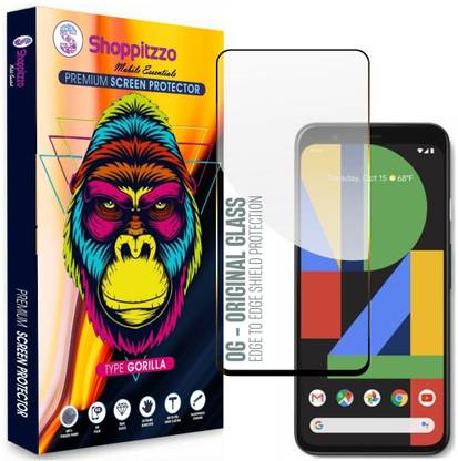 Shoppitzzo Edge To Edge Screen Guard for Google Pixel 4 (5.7 Inches)**DuraGlass**Millitary Grade-Anti Explosion-Tempered Glass/Full Screen Coverage-Edge to Edge/9H Hardness/With Easy Installation Kit
