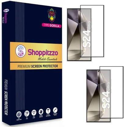 Shoppitzzo Edge To Edge Screen Guard for Samsung S24 Ultra 5G (6.8 Inch)**NeoShield**Millitary Grade-Anti Explosion-Tempered Glass/Full Screen Coverage-Edge to Edge/9H Hardness/With Easy Installation Kit