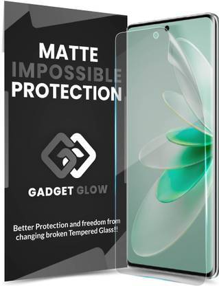 Gadget Glow Edge To Edge Screen Guard for Vivo V27 Pro 5G, Vivo V27 5G, V27 Pro 5G, Vivo V27, ( Not a Tempered Glass, it’s a Nano Fiber Unbreakable Membrane), Matte Finish