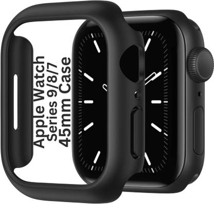 iWishKart Edge To Edge Screen Guard for Apple Watch Series 9 45mm, Series9 / 8 / 7 45 mm, Case Cover, Smart Watch NOT included | Bumper Case Cover WITHOUT SCREEN GLASS