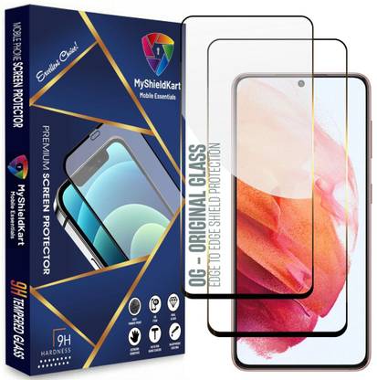 MyShieldKart Edge To Edge Screen Guard for Samsung S21|S20 5G(6.2 Inch)**DuraGlass**Millitary Grade-Anti Explosion-Tempered Glass/Full Screen Coverage-Edge to Edge/9H Hardness/With Easy Installation Kit