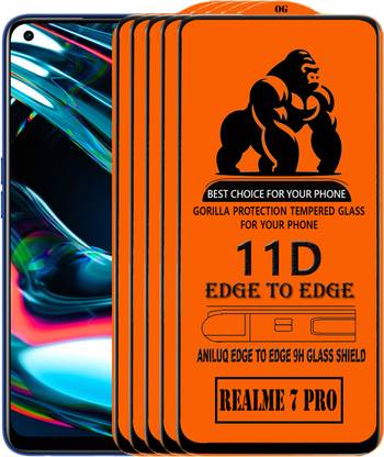 ANILUQ Edge To Edge Screen Guard for REALME 7 PRO