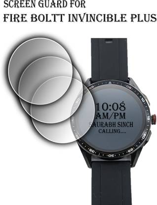 ejzatex Edge To Edge Screen Guard for FIRE BOLTT INVINCIBLE PLUS SMARTWATCH