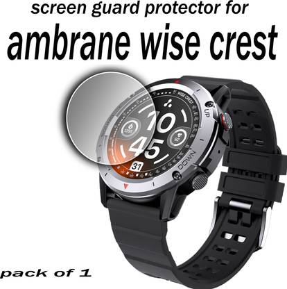 ejzatex Edge To Edge Screen Guard for AMBRANE WISE CREST SMARTWATCH
