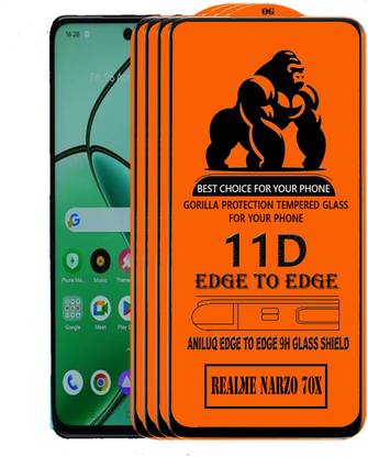 ANILUQ Edge To Edge Screen Guard for REALME NARZO 70X