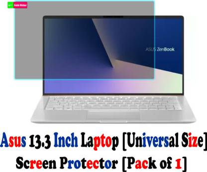 RapTag Edge To Edge Screen Guard for KG:- Asus 13.3 Inch Laptop [Universal Size] [Scratch Proof]