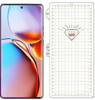ankSONline Edge To Edge Screen Guard for Moto Edge 40 Pro, |Unbreakable [Fingerprint Unlock,Anti-Scratch]