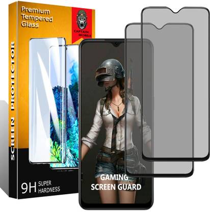 CaptainMobile Edge To Edge Tempered Glass for Vivo Y52s, Vivo Y11s, Vivo Y72 (5G), Vivo Y31s, Vivo Y31, Vivo Y12s, Vivo Y20s, Vivo Y20i, Vivo Y20, Vivo U20, Oppo A15s, Oppo A15, Oppo A9X, Oppo A9, Oppo F11, Oppo A31 2020, Oppo A8, Oppo Al1X, Oppo All, Oppo A55, Oppo A35, Oppo A9 2020, Oppo A5 2020, Oppo A16, Samsung M02s, Samsung M02, Samsung F02s, Samsung F12, Samsung A02, Samsung M12, Samsung A02s, Samsung A32 (5G), Samsung A12, Ml 10 Lite, Realme Narzo 30A, Realme Narzo 20A, Realme Narzo 20, Realme Narzo 10A, Realme Narzo 10, Realme C255, Realme C25, Realme C21Y, Realme C21, Realme C20A, Realme C20, Realme C15, Realme C12, Realme C11 (2021), Realme C11, Realme C3, Realme 5i, Realme 5s, Realme 5, iQOO Z3, iQOO U3, iQOO U3X, Vivo A53s (5G), Vivo Y53s, Vivo T1, Vivo Y52s, Vivo Y12s 2020, Vivo Y52 (5G), Vivo Y51, Vivo Y51A Matte Ceramic (Flexible)