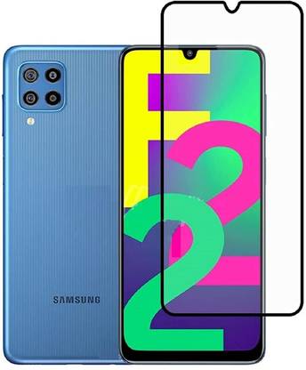 1DOLLAR Edge To Edge Tempered Glass for Samsung Galaxy F22-Anti Explosion-Tempered Glass/Full Screen Coverage-Edge to Edge/9H Hardness/With Easy Installation Kit