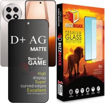 BizzBoxx Edge To Edge Tempered Glass for OnePlus 13R, One Plus 13R, 1+13R, OnePlus 13R D+ AG Matte, temper glass, Matte temper glass, screen guard, temper glass, D+ AG Matte, With Camera Cut, 6.82 Inch With Installation Kit