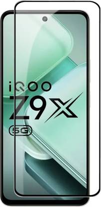 OneTech Edge To Edge Tempered Glass for IQOO Z9X 5G 9H Hardness, Screen Protector, Screen Guard, Glass