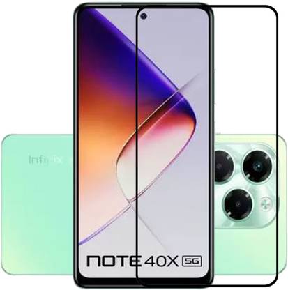 NSTAR Edge To Edge Tempered Glass for Infinix Note 40X 5G, Infinix Note 40x 5G