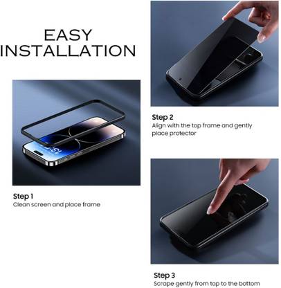 VENDENS Edge To Edge Tempered Glass for I PHONE 15 PRO MAX
