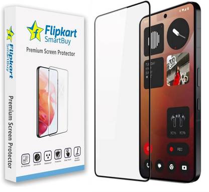 Flipkart SmartBuy Edge To Edge Tempered Glass for Nothing Phone (3a), Nothing Phone (3a) Pro, Nothing Phone (3a), Nothing Phone (3a) Pro, Nothing Phone (3a), Nothing Phone (3a) Pro, Premium Gorilla Screen Guard, with Easy Installation Kit