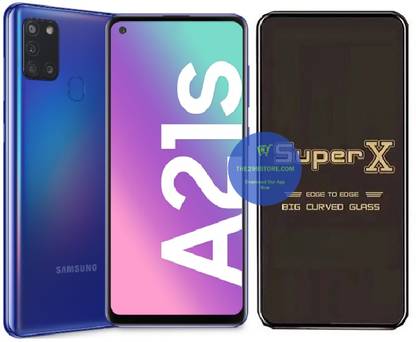 TELESHIELD Edge To Edge Tempered Glass for Samsung Galaxy A21s, Super X Edge Glass, Super X Tempered Glass, Super X Screen Protector