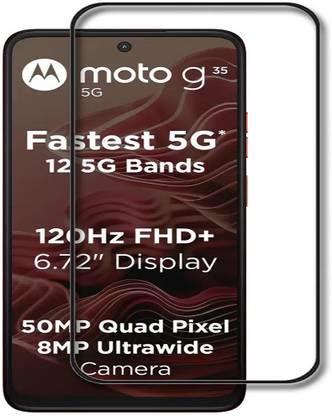 NKCASE Edge To Edge Tempered Glass for Motorola G35 5G