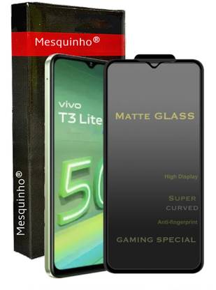 GALEX Edge To Edge Tempered Glass for Vivo T3 Lite 5G, IQOO Z9 Lite 5G (Matte Glass)