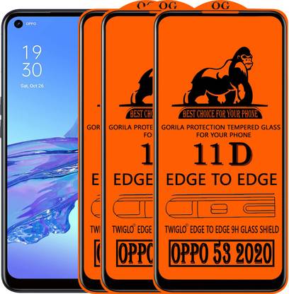 TWIGLO Edge To Edge Tempered Glass for OPPO A53 2020