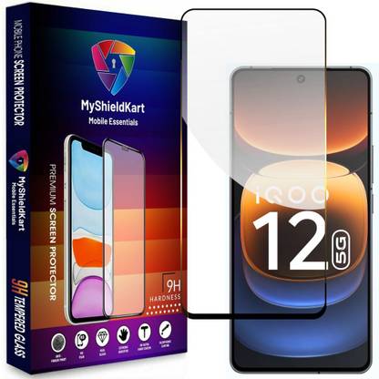 MyShieldKart Edge To Edge Tempered Glass for iOOO 12 5G (6.78 Inch)D