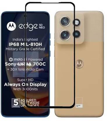 GDBUY Tempered Glass Guard for Motorola Edge 50 NEO, MOTOROLA edge 50 NEO, Moto Edge 50 NEO