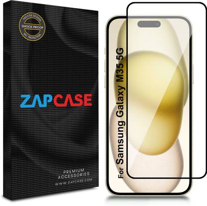 Zapcase Edge To Edge Tempered Glass for Samsung Galaxy M35 5G