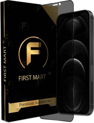 FIRST MART Edge To Edge Tempered Glass for Apple iPhone 12 Pro Max, \iPhone 12 Pro Max, (Privacy Anti Spy)