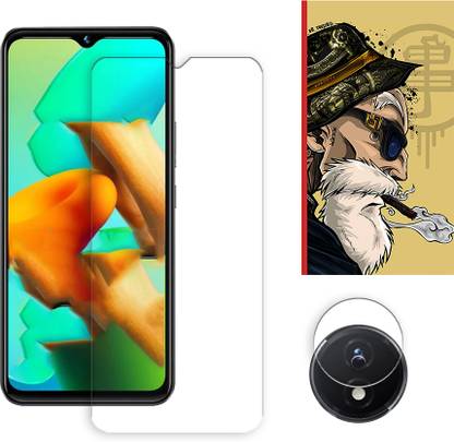 ARBAN Edge To Edge Tempered Glass for vivo Y02t 4G Tempered Glass Screen Protector | Anti-Scratch | Edge to Edge Full Coverage | 9H Hardness ( 1 FRONT SCREEN GUARD + 1 CAMERA LENS PROTECTOR + 1 FREE BACK EMBOSSED SKIN001 )