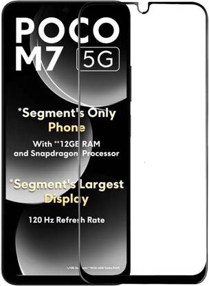 NKCASE Edge To Edge Tempered Glass for Poco M7 5G