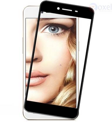1DOLLAR Edge To Edge Tempered Glass for Oppo A37-Edge To Edge Coverage-High Definition(HD) clarity