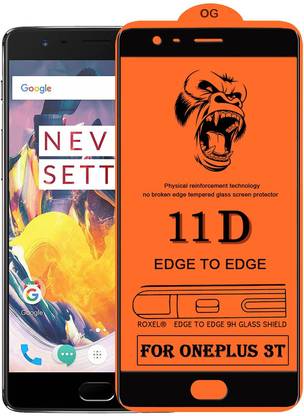 HIE POWER Edge To Edge Tempered Glass for Oneplus 3T(Premium11D)