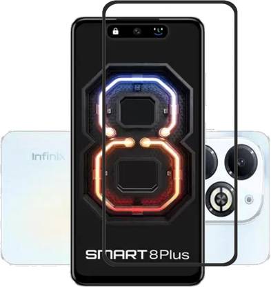 NKCASE Edge To Edge Tempered Glass for Infinix SMART 8