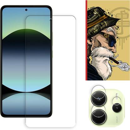 ARBAN Edge To Edge Tempered Glass for Xiaomi Redmi Note 14 4G Tempered Glass Screen Protector | Anti-Scratch | Edge to Edge Full Coverage | 9H Hardness ( 1 FRONT SCREEN GUARD + 1 CAMERA LENS PROTECTOR + 1 FREE BACK EMBOSSED SKIN001 )