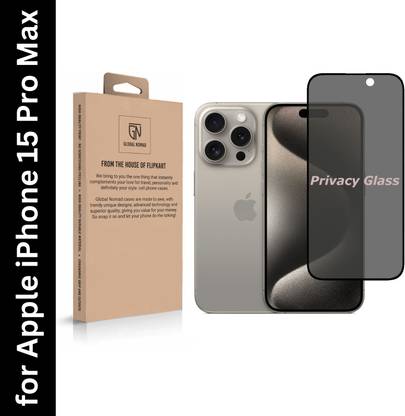 GLOBAL NOMAD Edge To Edge Tempered Glass for Apple iPhone 15 Pro Max