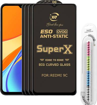 CYOR Edge To Edge Tempered Glass for REDMI 9C